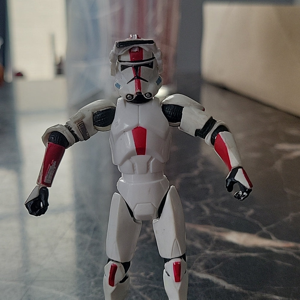 2004 Lfl Star Wars Hasbro Red White Clone Shock Storm Trooper (Read)