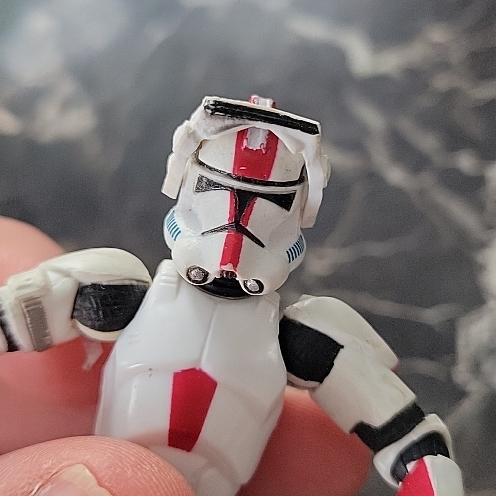 2004 Lfl Star Wars Hasbro Red White Clone Shock Storm Trooper (Read)