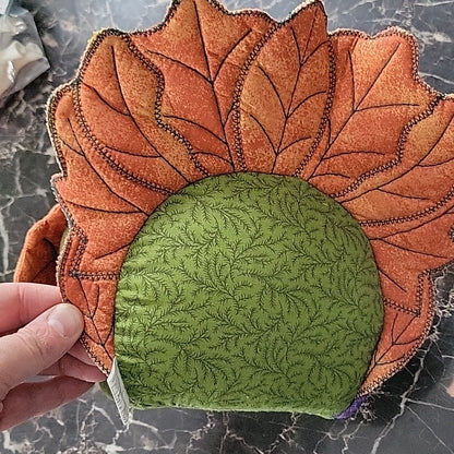 Vtg Hallmark Plush Turkey Stuffed Quilted Fall Thanksgiving Decor Centerpiece
