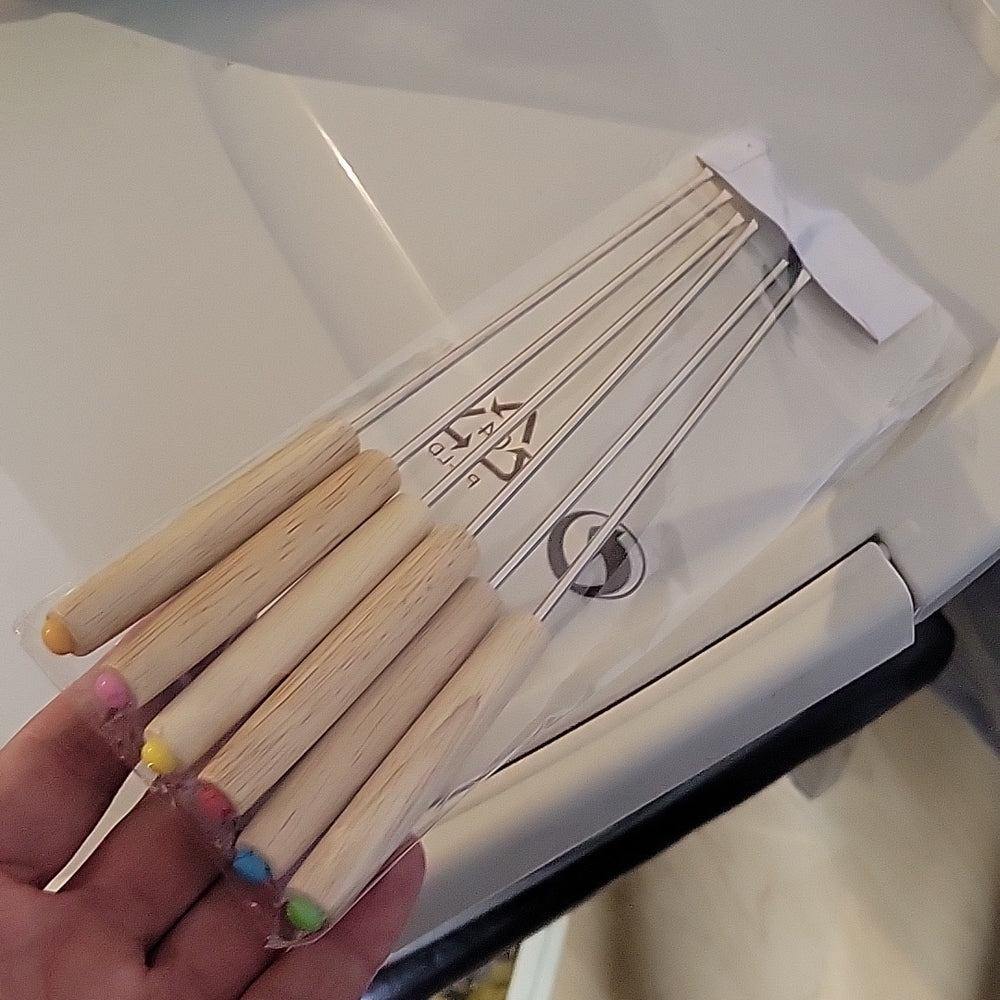 Set Of 6 Chinese Fondue Forks