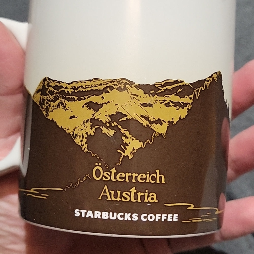 Starbucks Osterreich Austria 16 Oz Brown Coffee Mug Global Icon City Series 2017