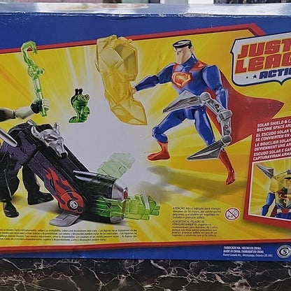 Justice League Action Superman Vs Lobo Follow That Space Cab Figure Set Sealed