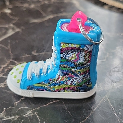 Mcdonalds 2013 Skechers Twinkle Toes Toy Key Chain Light Up High Top