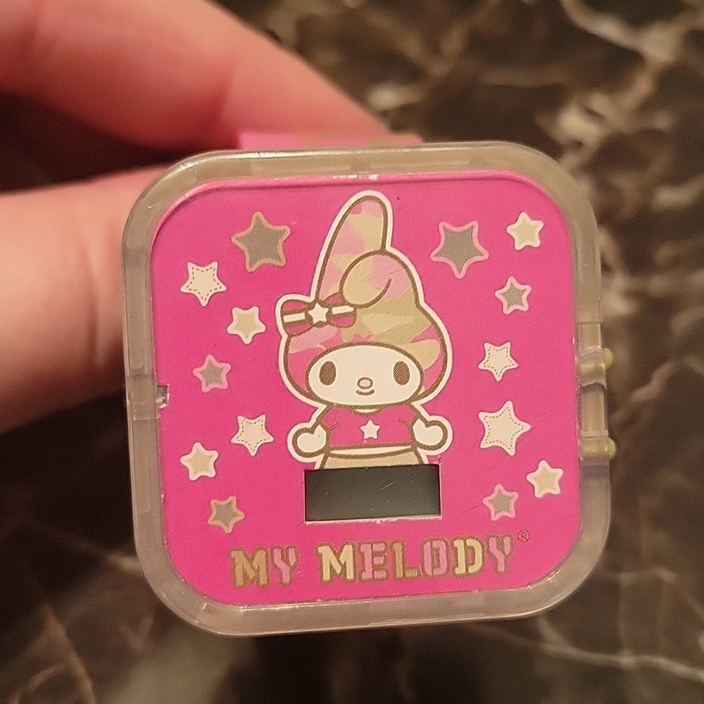 Sanrio My Melody Pink Camouflage Toy Watch Mcdonalds Happy Meal Toy 2008 No Time