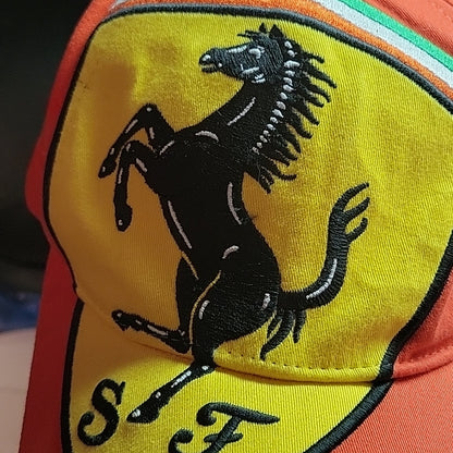 Puma X Ferrari Big Logo Hat Cap Sf90 Sf Team Racing Formula 1 Retro Rare