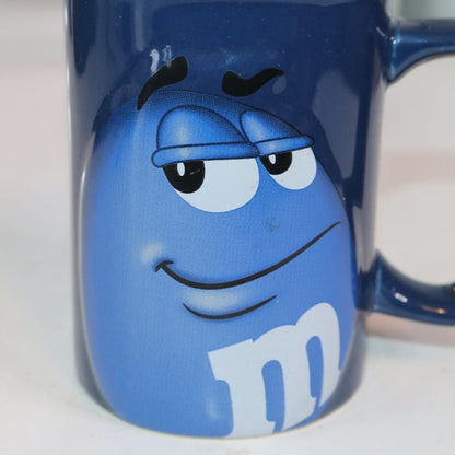 M&M World Collectible Coffee Mug Cup Mm Candy 3D Blue 2008