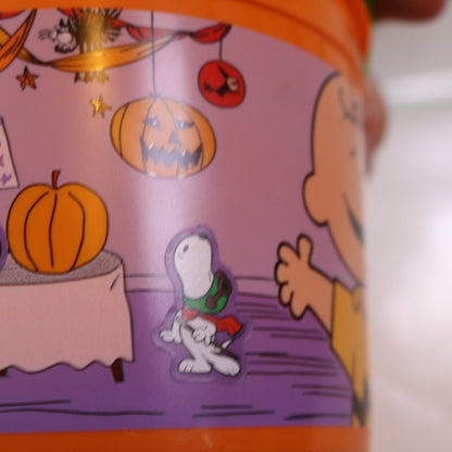 Mcdonalds Peanuts Halloween Happy Meal Bucket Pail W/ Handle 2016 Trick R Treat