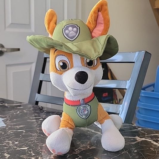 Paw Patrol Live Tracker Plush 9" Jungle Rescue Dog Stuffed Animal Spin Master