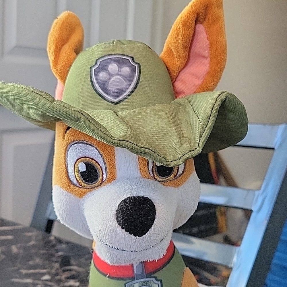 Paw patrol cheap tracker plush