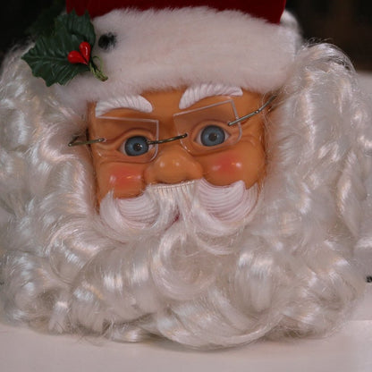 Santa Claus Head Signing Christmas Decoration