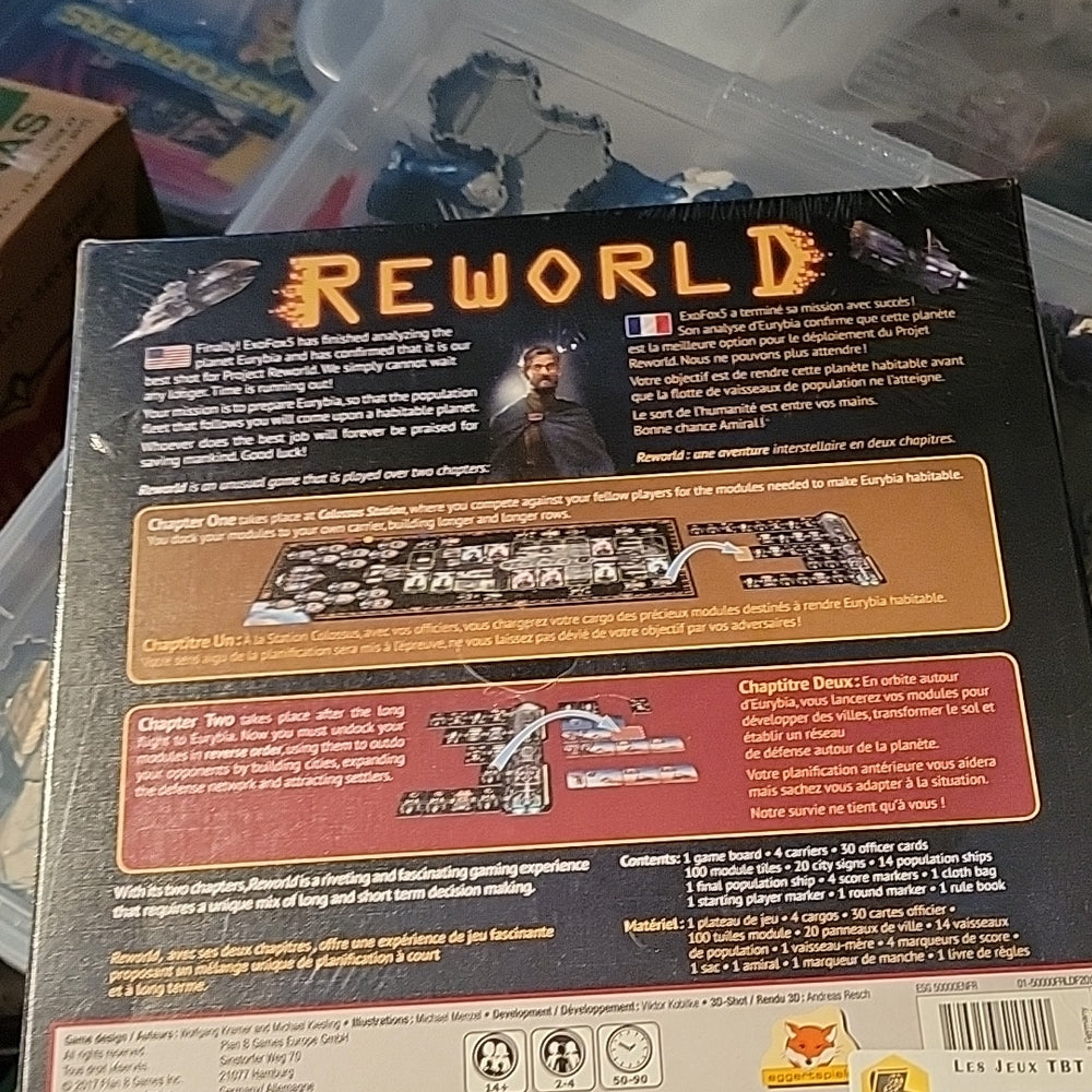 Reworld Board Game Sealed French & English 2017 Strategy Toys