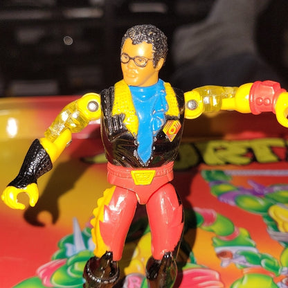 Vintage 1986 Ljn J.D. Bennett Bionic Six Diecast 6 Figure