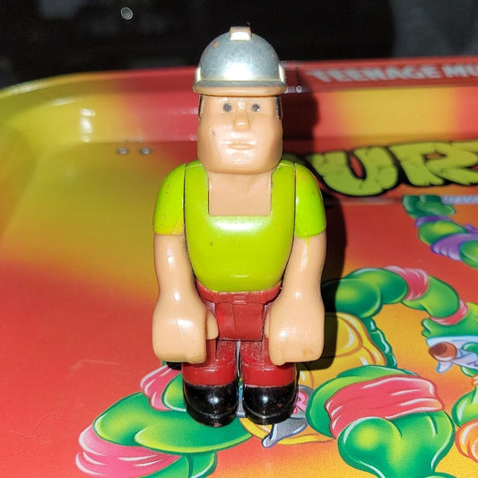 Fisher Price Husky Helper Figure Toy Construction Green Shirt Vintage 1970S