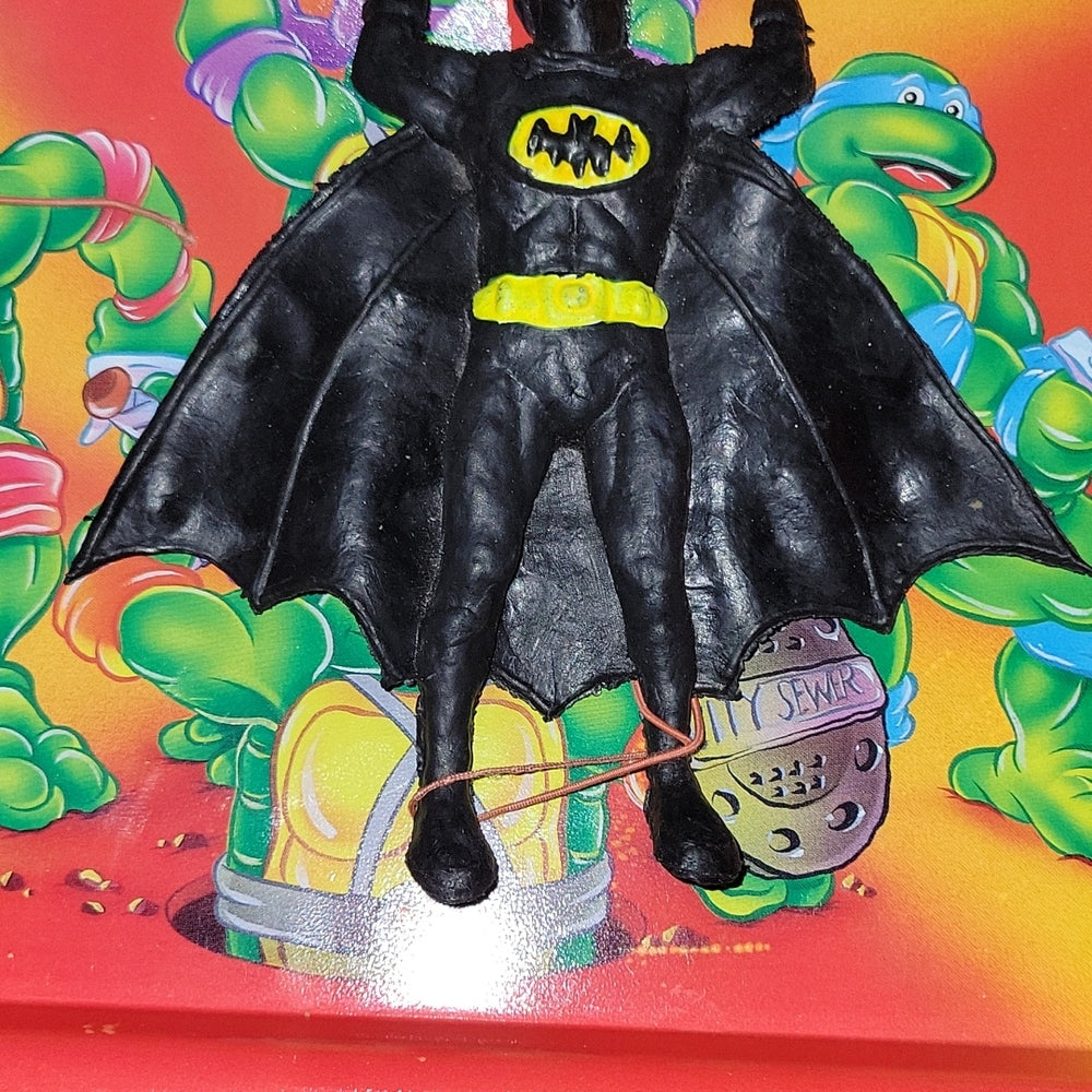 Batman Jiggler 1990'S Black Rare Suit Ben Cooper Mold Toy Figure Roadsplash Type