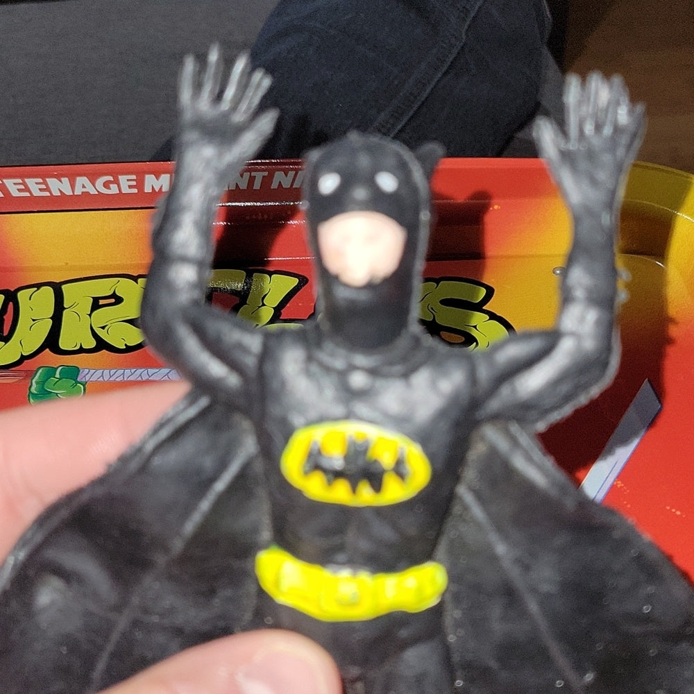 Batman Jiggler 1990'S Black Rare Suit Ben Cooper Mold Toy Figure Roadsplash Type