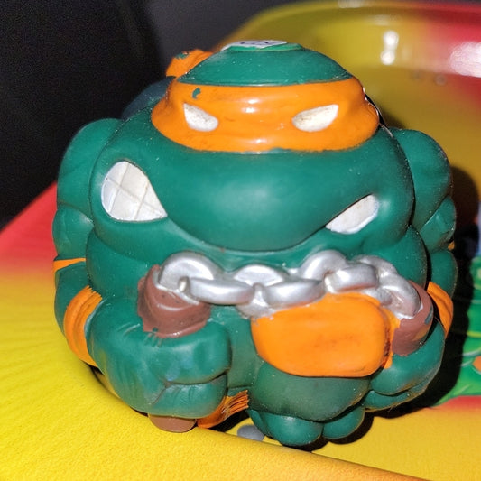 Vintage 1991 Teenage Mutant Ninja Turtles Michelangelo Sewerball Tmnt Sewer Ball