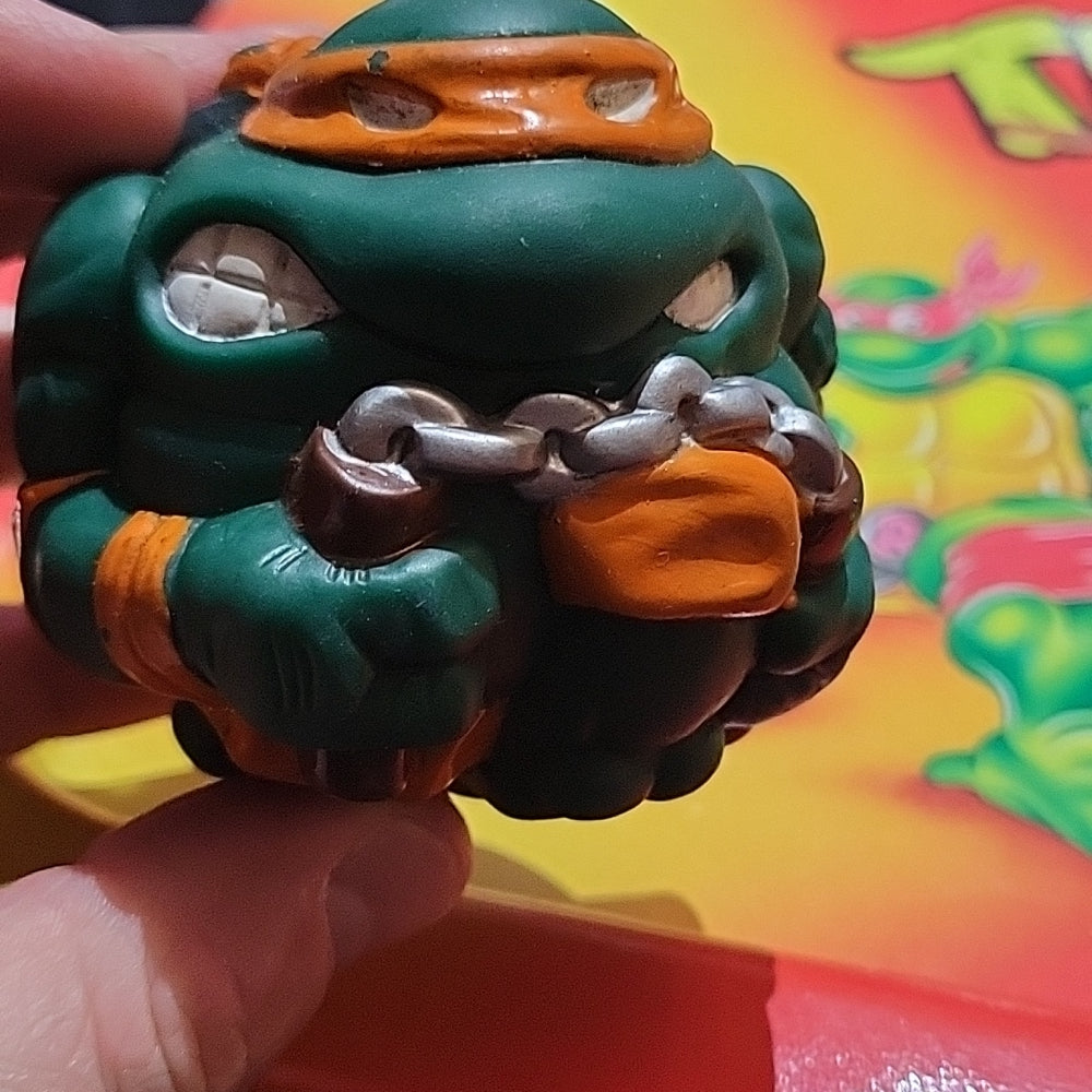 Vintage 1991 Teenage Mutant Ninja Turtles Michelangelo Sewerball Tmnt Sewer Ball