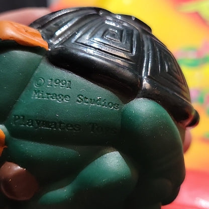 Vintage 1991 Teenage Mutant Ninja Turtles Michelangelo Sewerball Tmnt Sewer Ball