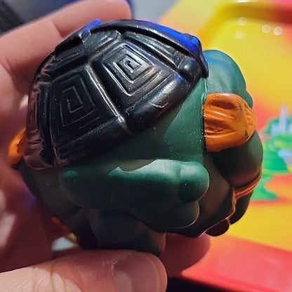 Vintage 1991 Teenage Mutant Ninja Turtles Michelangelo Sewerball Tmnt Sewer Ball