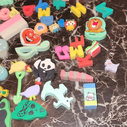 Lot Of Mixed Vintage Eraser Toys