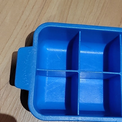 Vintage 1987 Fisher Price Fun With Food Blue Ice Cube Tray