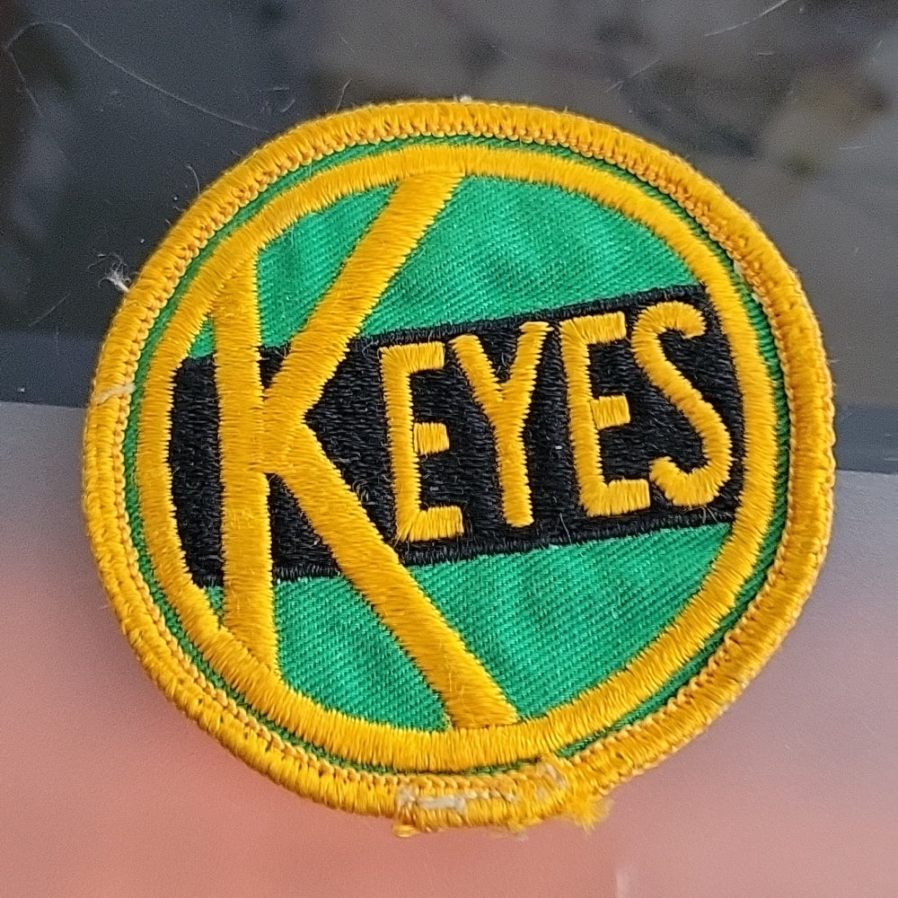 K Eyes Soulder Patch Vintage Keyes Yellow Green