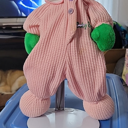 Vintage Bedtime Barney Baby Bop In Pink Pajamas Dinosaur Plush Stuffed Animal