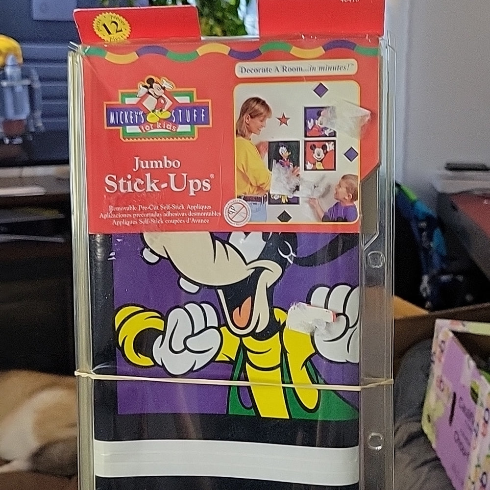 Mickey’S Stuff For Kids Jumbo Stick-Ups Removable Minnie Goofy Donald Duckdisney