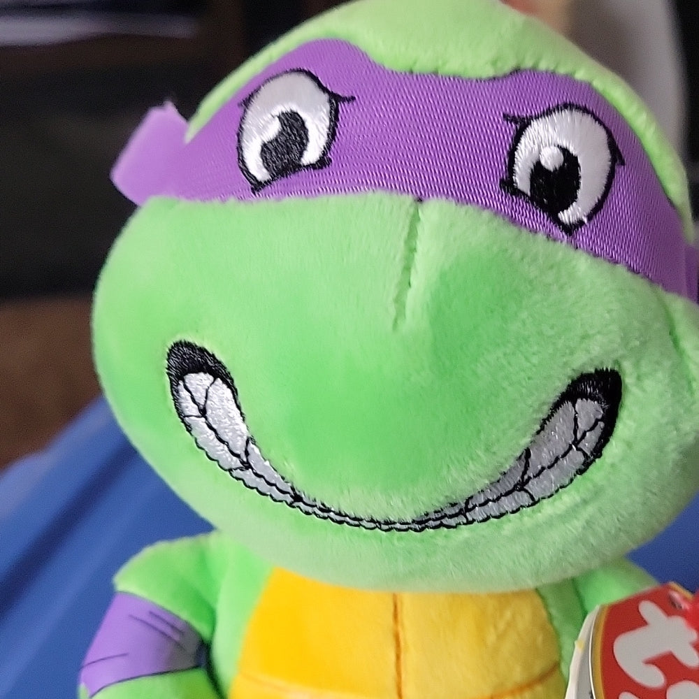 Teenage Mutant Ninja Turtles Ty Beanie Baby 2016 Tmnt 6” Donatello Plush W/ Tag