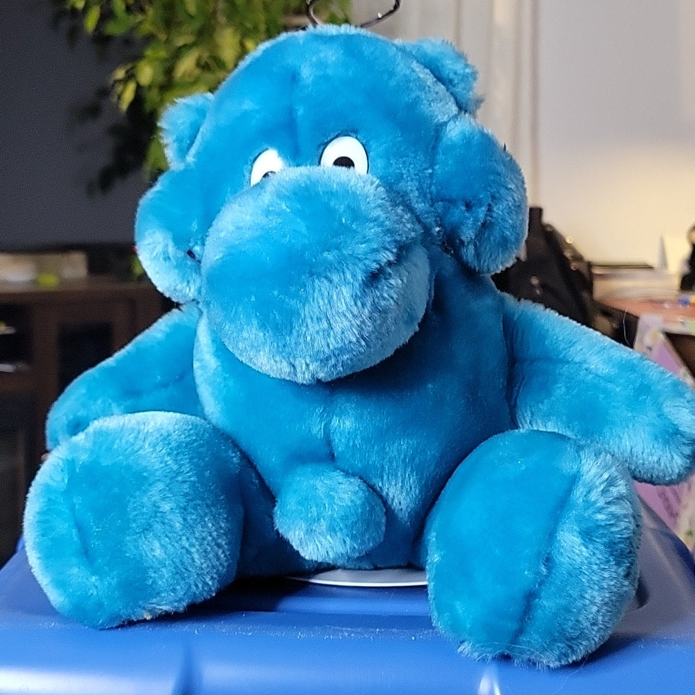 Kodak Kolorkins Fantasy Creature Kwikki 9" Vintage Plush Blue Kolorkin