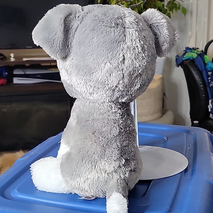 Ty Beanie Boos Whiskers The Dog 9” Beanbag Plush Stuffed Toy W/ Glitter Eyes