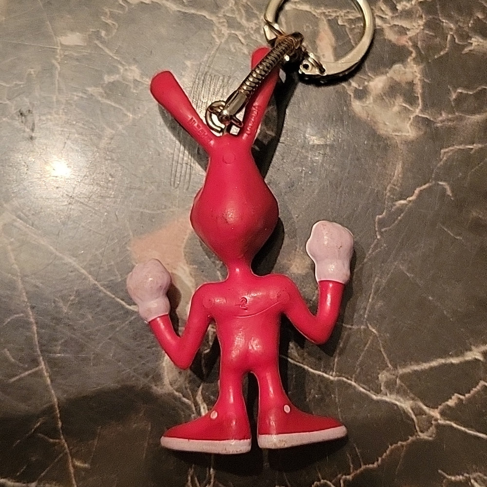 Yo Noid Vintage Mini Pvc Action Figure Angry Dominos Pizza Video Game Key-Chain