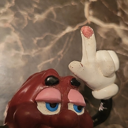 Vintage California Raisins Pointing Up Finger 3” Pvc Figure Toy Applause 1987