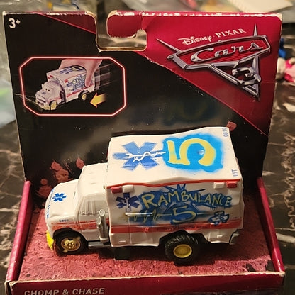 Mattel Disney Pixar Cars 3 Demo Derby Chomp & Chase Dr. Damage Nib