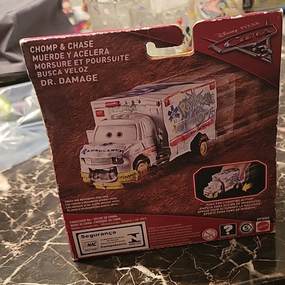 Mattel Disney Pixar Cars 3 Demo Derby Chomp & Chase Dr. Damage Nib