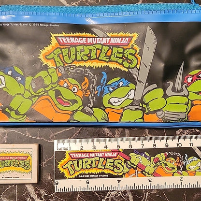 School Pencil Case Tmnt Teenage Mutant Ninja Turtles Mirage Studios 1989 Eraser