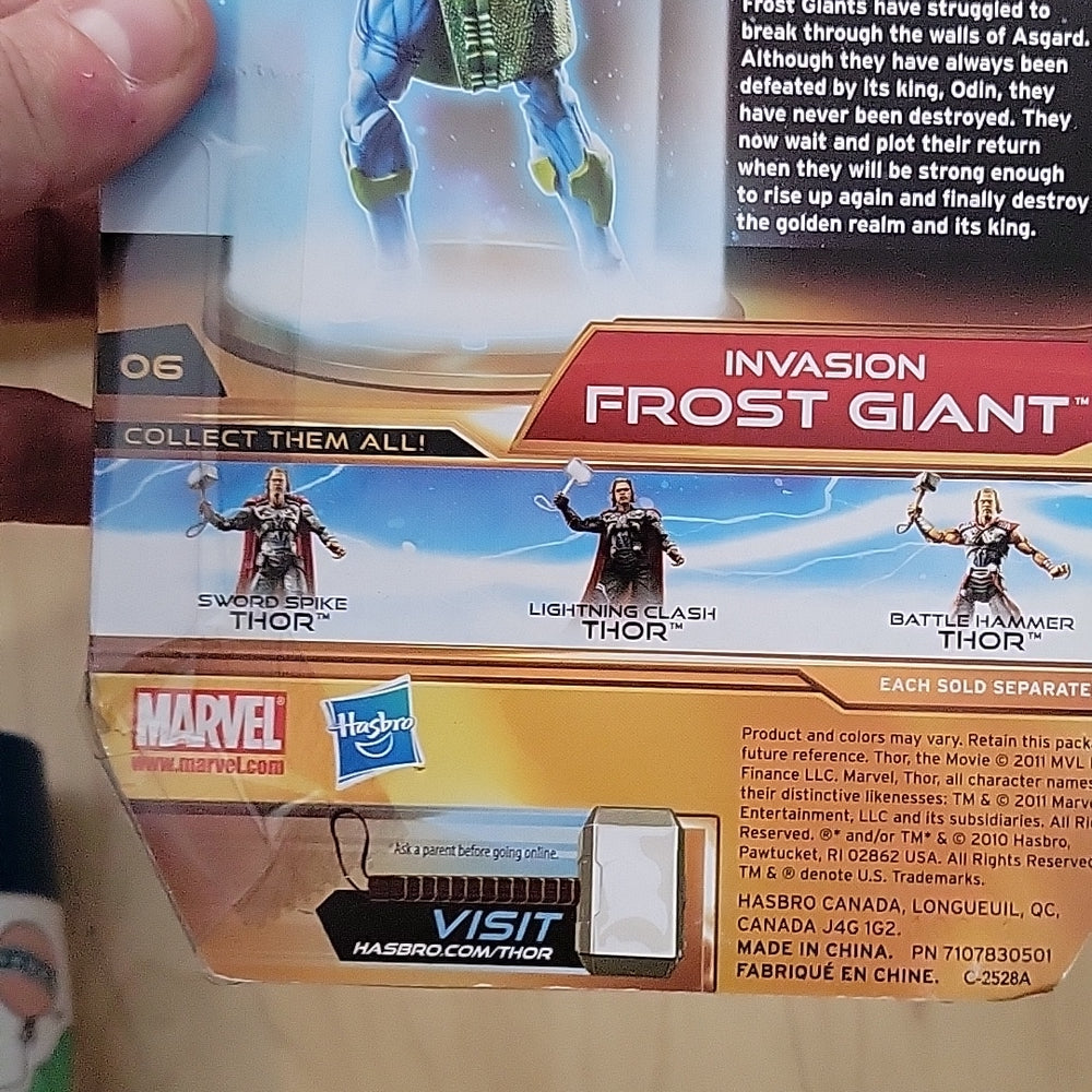 Hasbro Thor The Mighty Avenger 2010 Invasion Frost Giant 3.75” Figure #2 Toy