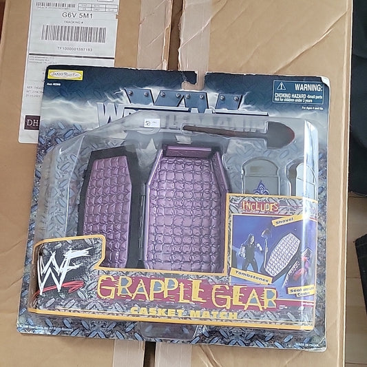 Wwf Grapple Gear “Casket Match” Wwe New In Box Rare Jakks Pacific