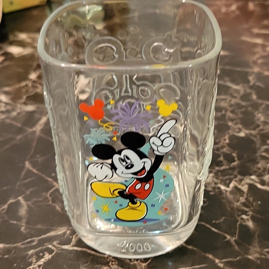 Mcdonald'S 2000 Celebration Disney World Glass Cup Mickey Mouse Disney Studio