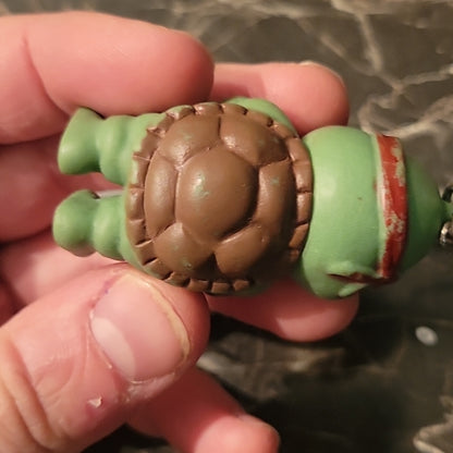 Bootleg Style Vintage Teenage Mutant Ninja Turtles Key Chain Tmnt Raphael