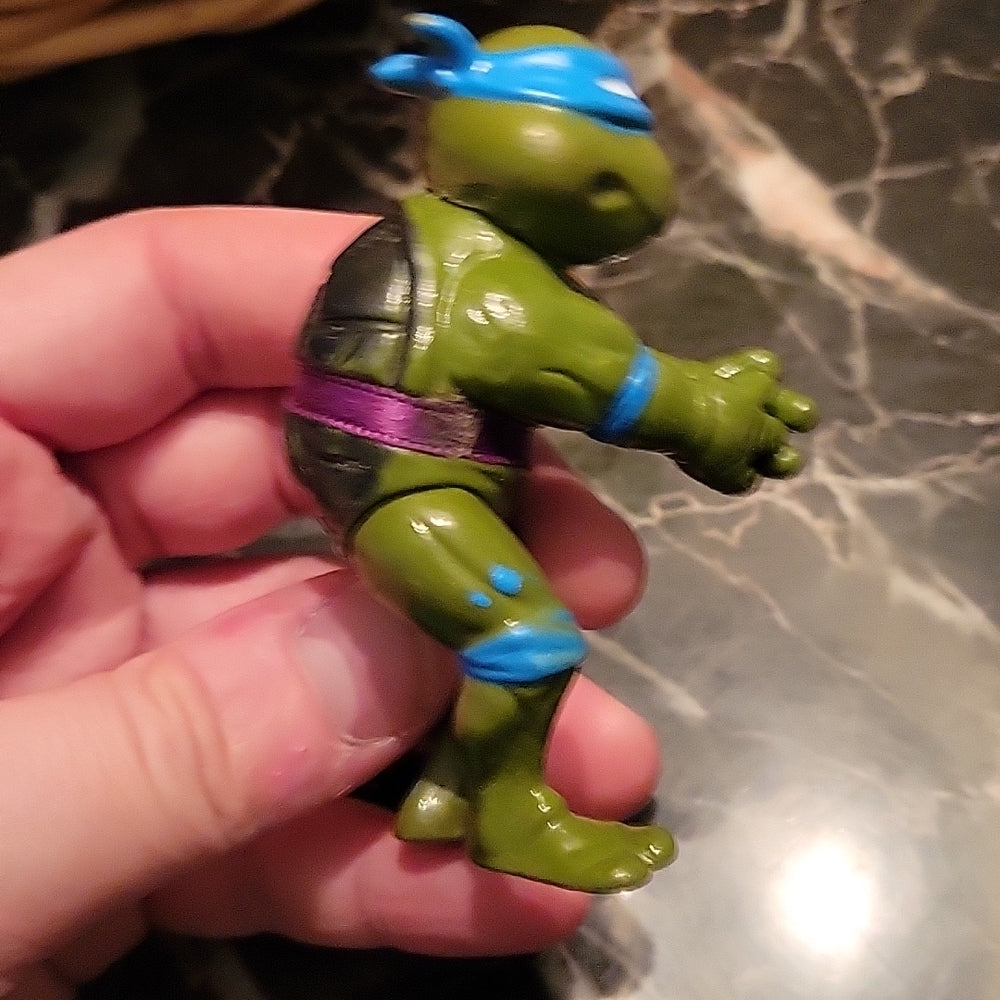 Teenage Mutant Ninja Turtles Leonardo Clip Scaler Vtg 3.5" Figure Tmnt Vintage