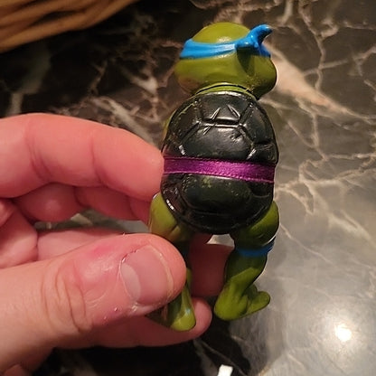 Teenage Mutant Ninja Turtles Leonardo Clip Scaler Vtg 3.5" Figure Tmnt Vintage