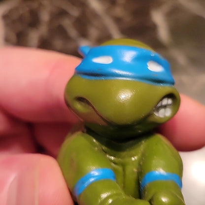 Teenage Mutant Ninja Turtles Leonardo Clip Scaler Vtg 3.5" Figure Tmnt Vintage