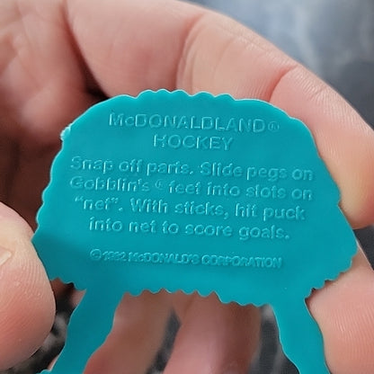 2 Mcdonaldland Hockey Red Fry Guy Mcdonalds 1983 Vintage Premium Teal