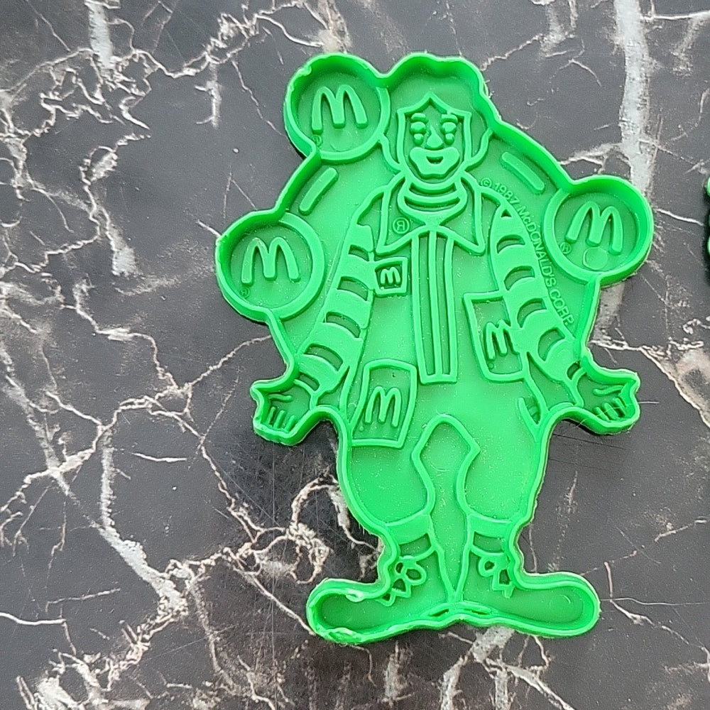 Vintage 1987 Mcdonalds Mcdonaldland Fry Guy Unicycle Cookie Ronald Imp