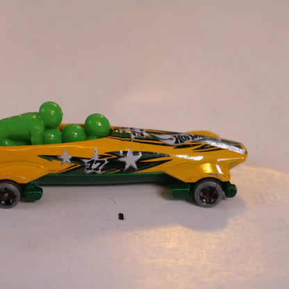 2014 Hot Wheels 1/64 Diecast Cfg94 Yellow/Green Daredevils Ice Shredder #17-Mala
