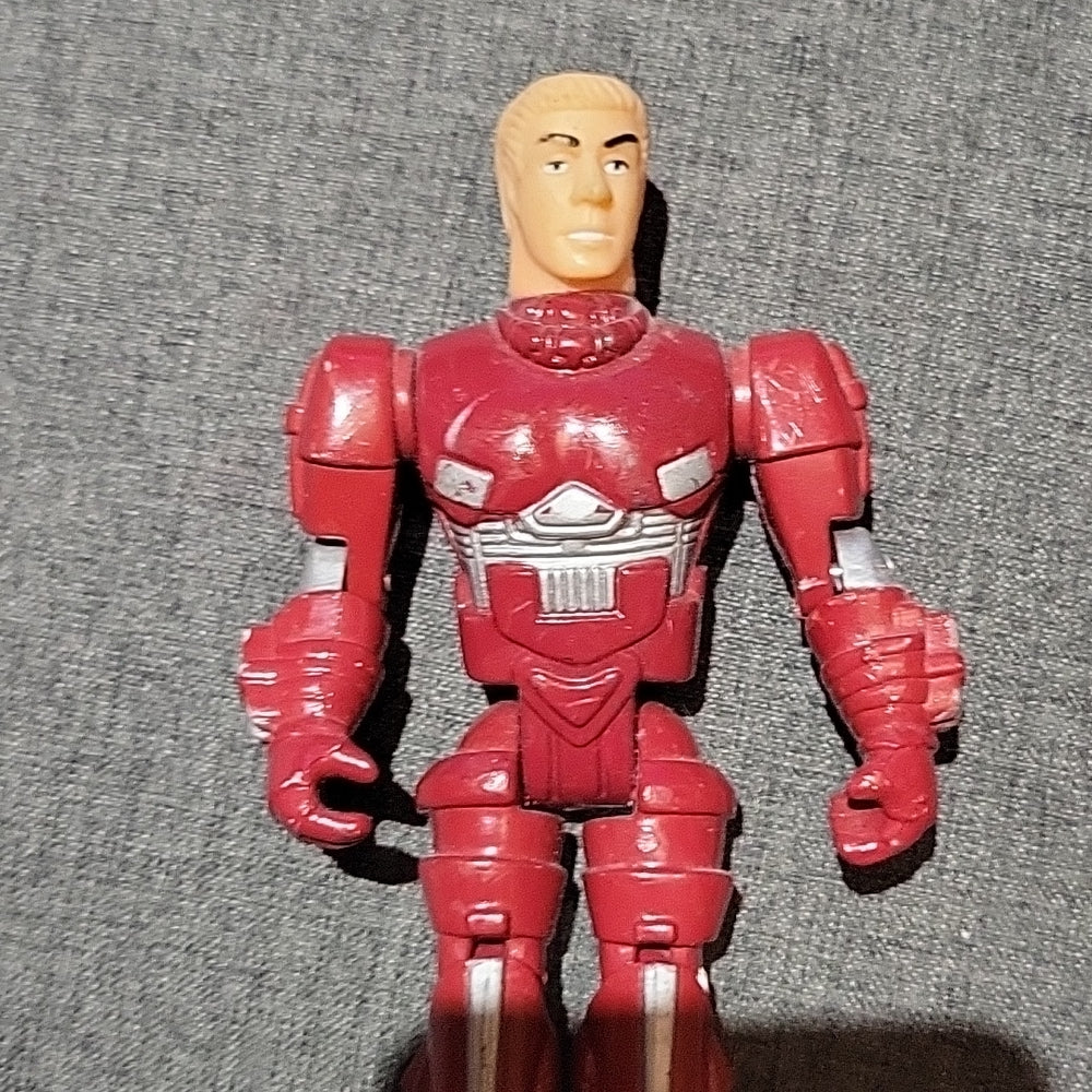 K-Vintage Astronaut Space Cyborg Action Figure Bootleg Red Spaceman Motu Rare -0