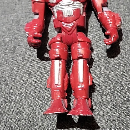 K-Vintage Astronaut Space Cyborg Action Figure Bootleg Red Spaceman Motu Rare -0