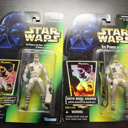 3X Star Wars The Power Of The Force Action Figure Hoth Rebel Soldier 1996 Sealed