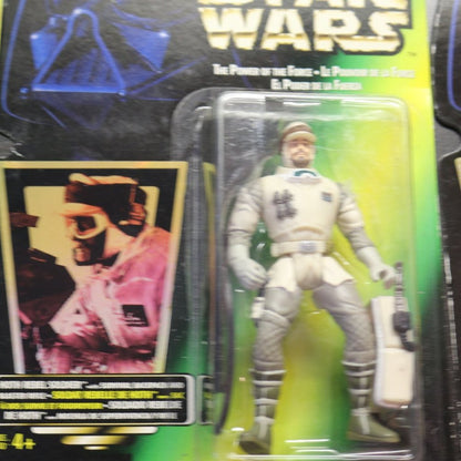 3X Star Wars The Power Of The Force Action Figure Hoth Rebel Soldier 1996 Sealed